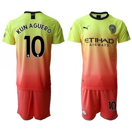 Manchester City Kun Agüero 10 Kind Third Tenue 2019-20